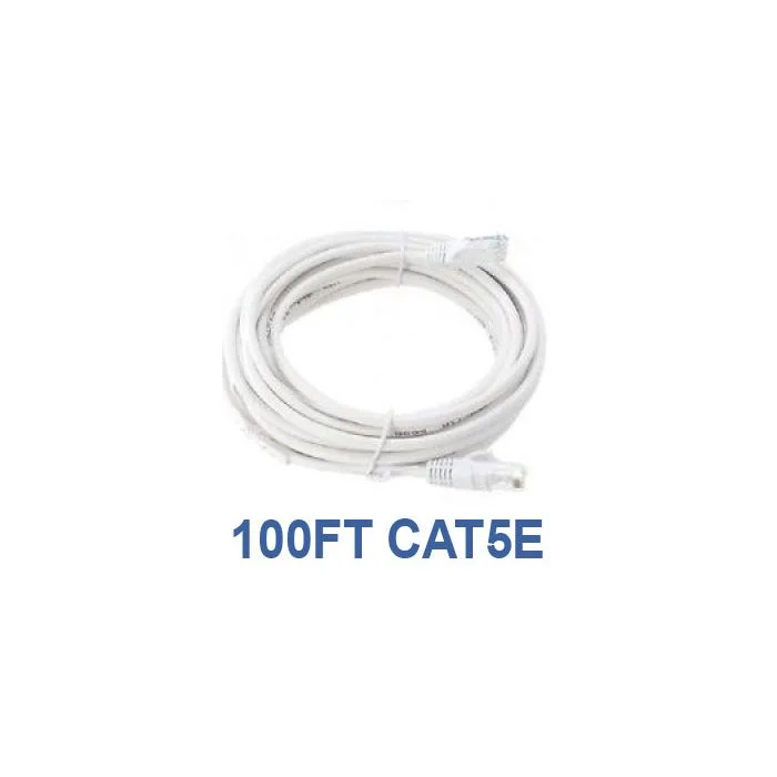 100ft CAT5e Network, Bare Copper